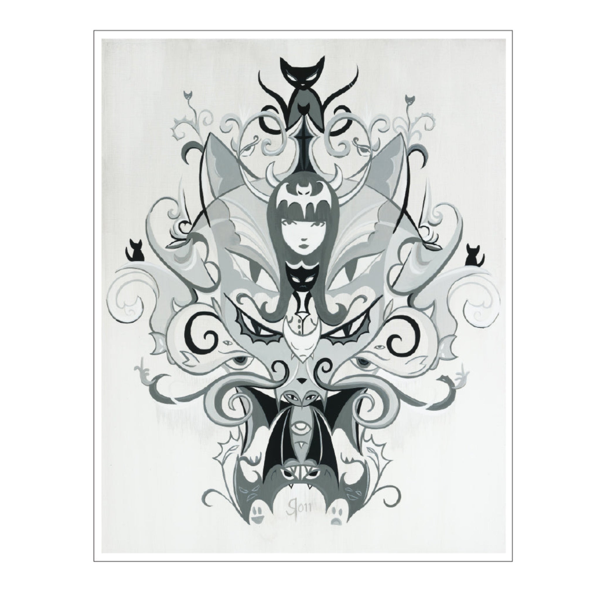 Strange Basts 11X14 Emily The Strange Art Print Framed or Unframed