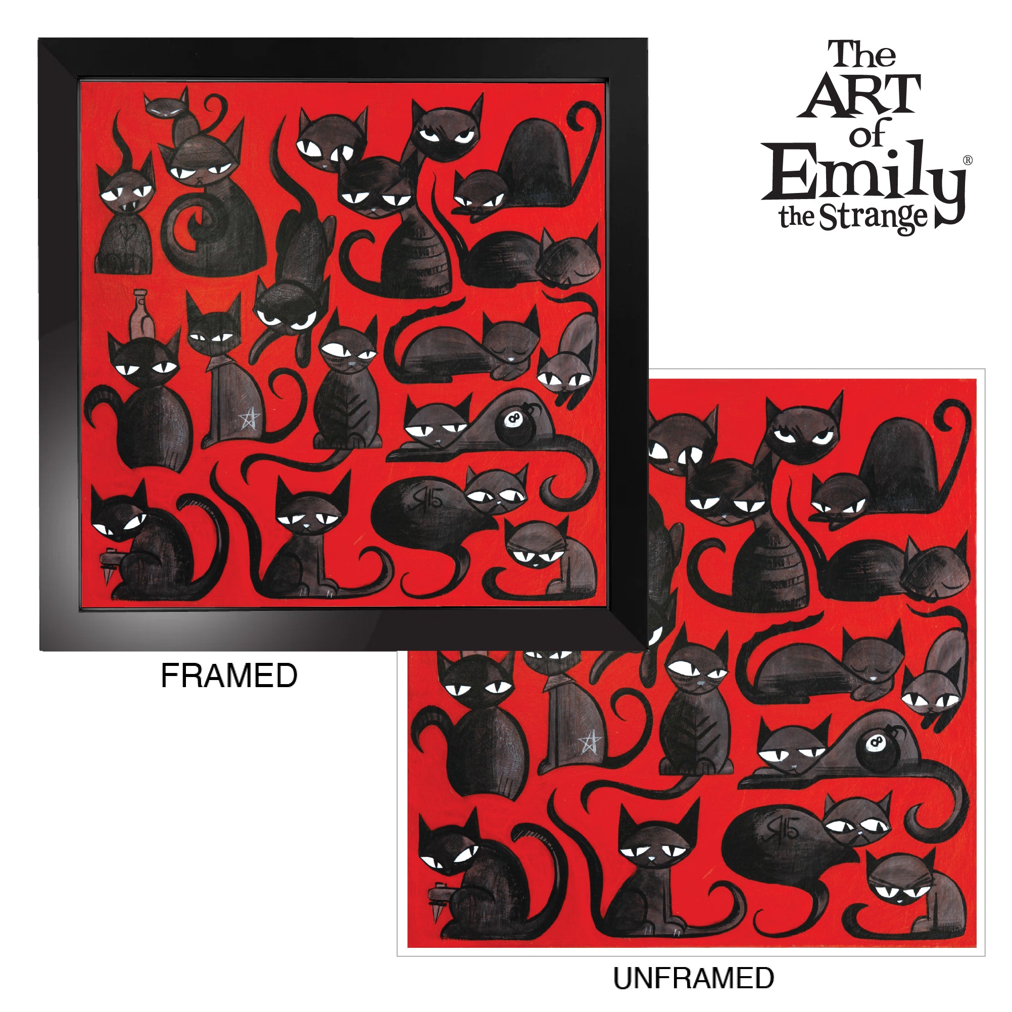 Kitty Collective 19 Emily The Strange Art Print Framed or Unframed