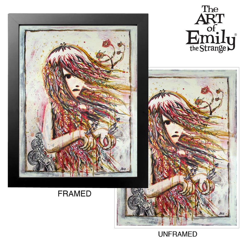 Garden Zombie 11X14 Emily The Strange Art Print Framed or Unframed