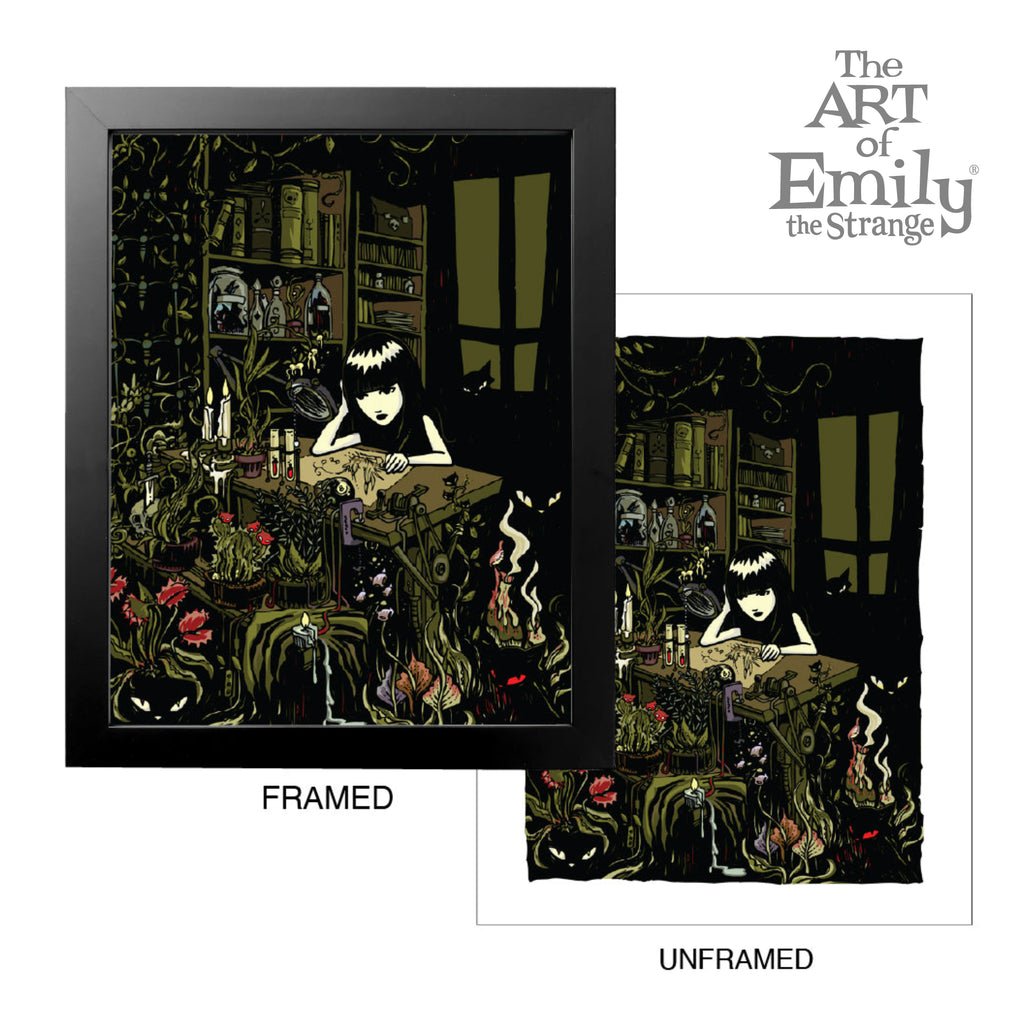 Garden Study 11X14 Emily The Strange Art Print Framed or Unframed