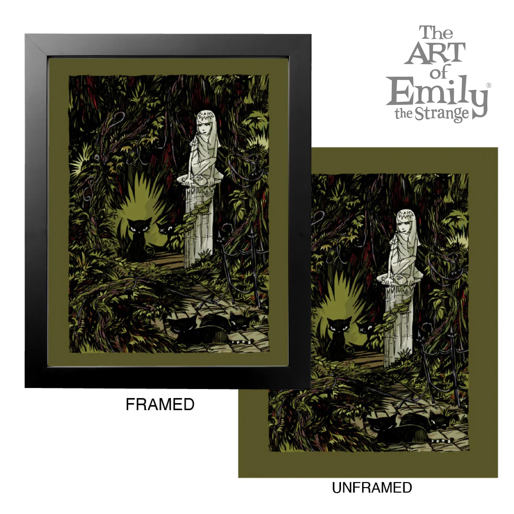 Emgraven 11X14 Emily The Strange Art Print Framed or Unframed