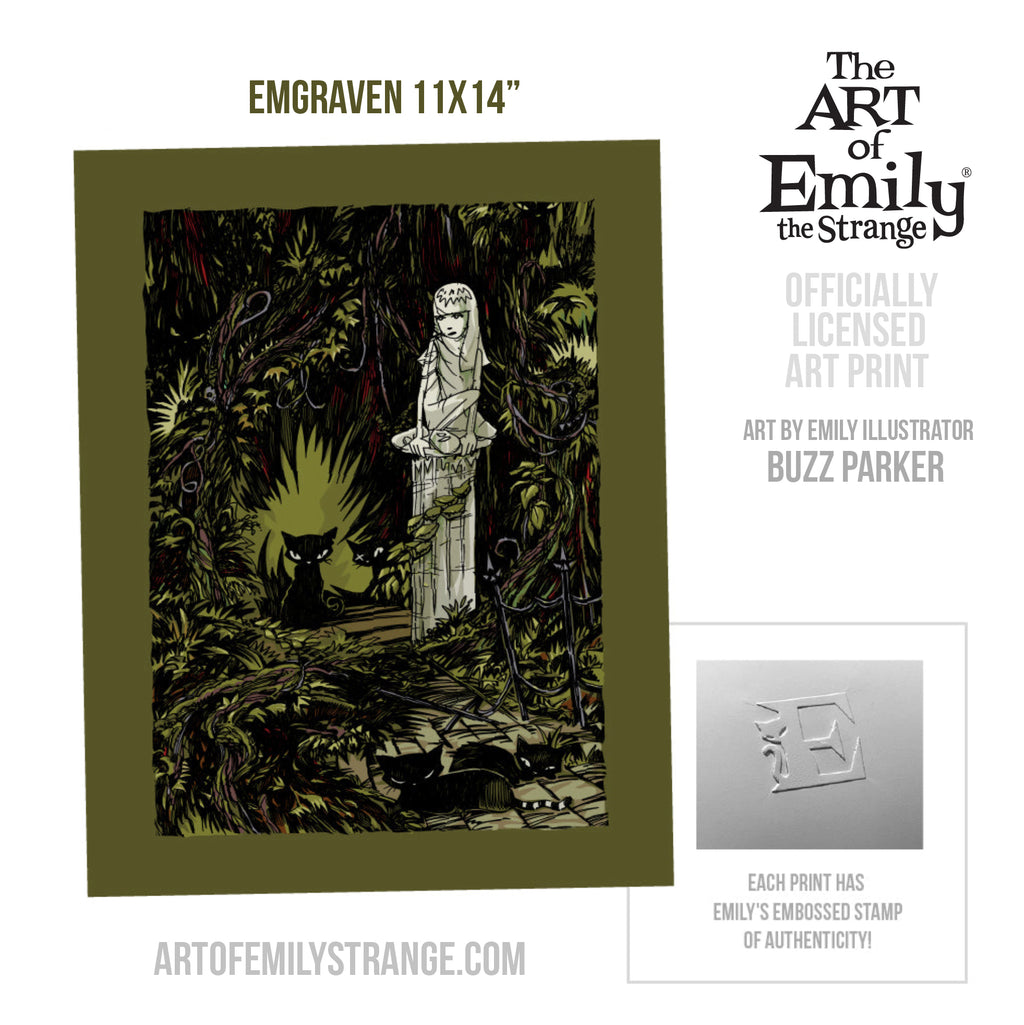 Emgraven 11X14 Emily The Strange Art Print Framed or Unframed