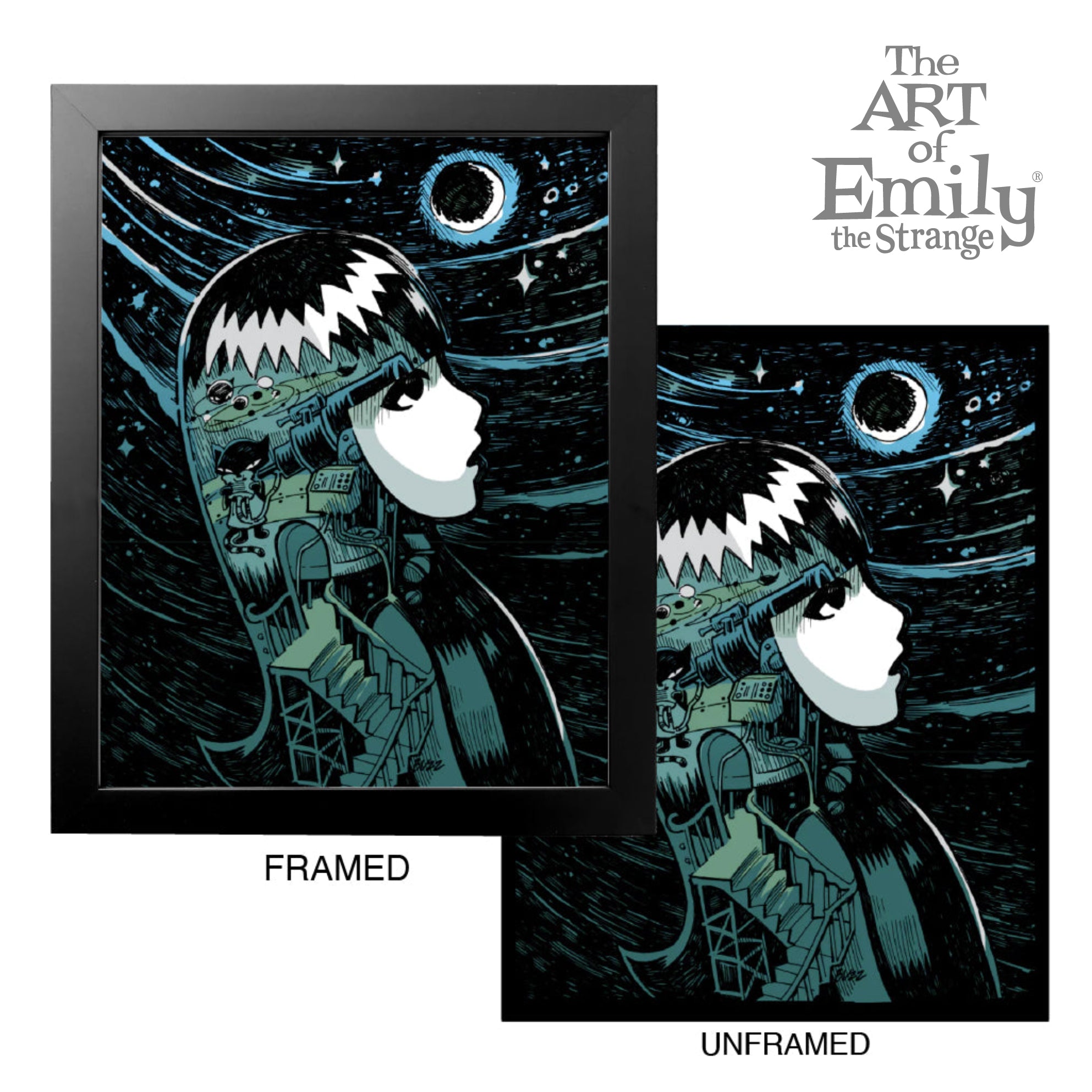 Stargazer Emily The Strange Art Print Framed or Unframed