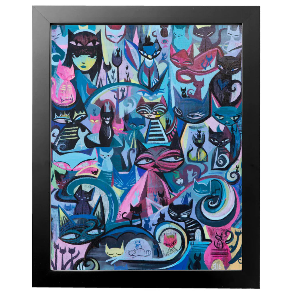 100 Cats 11X14 Emily The Strange Art Print Framed or Unframed