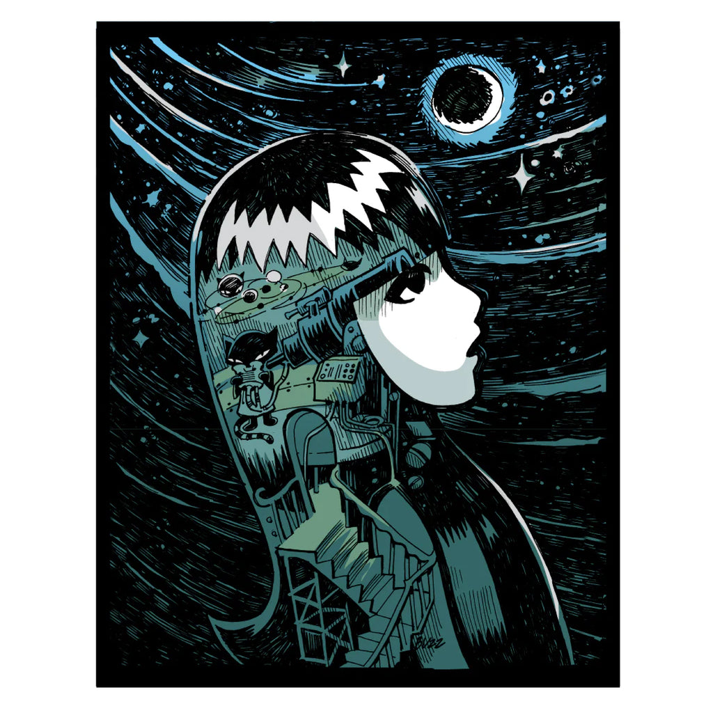 Stargazer Emily The Strange Art Print Framed or Unframed