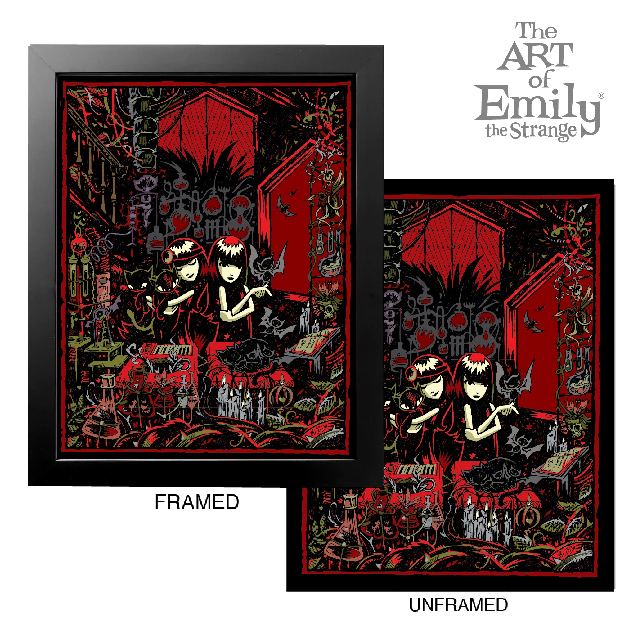 Late Night Mind Lab 11X14 Emily The Strange Art Print Framed or Unframed