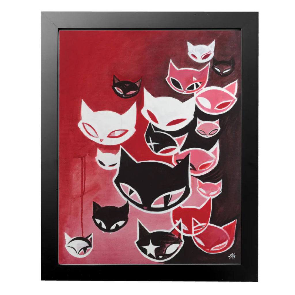 Reigning Cats Emily The Strange Art Print Framed or Unframed