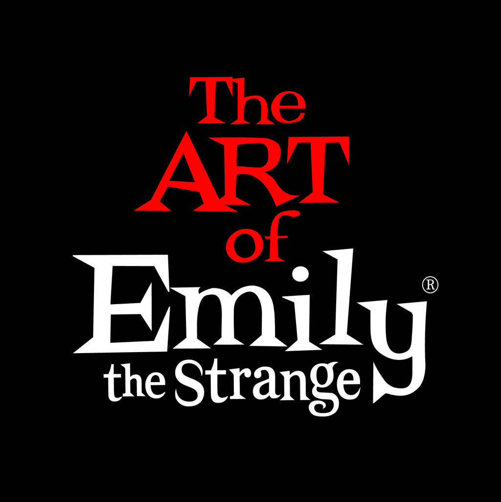 Strangerfly 8x8 Emily the Strange Original Ink Drawing